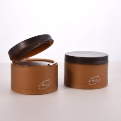 Double Wall Plastic Flip Top Cosmetic Jars 100ml